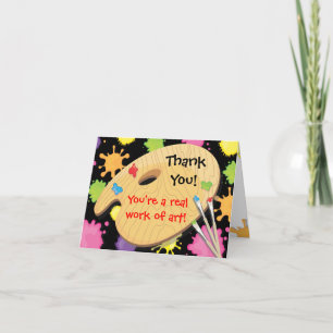 Art Painting Party Dank u notities