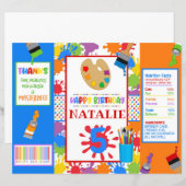 Art Painting Party DIY Chip Bag (Voorkant / Achterkant)