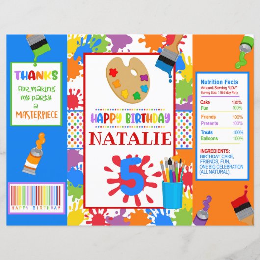 Art Painting Party DIY Chip Bag (Voorkant)