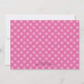 Art Painting Roze Verjaardag Uitnodigingen (Achterkant)
