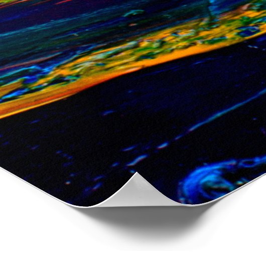 Art painting with palette knifeblack,paris,red,whi poster (Hoek)