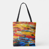 Art painting with palette knifemasterpiece,paintin tote bag (Achterkant)