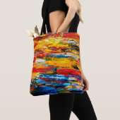 Art painting with palette knifemasterpiece,paintin tote bag (Dichtbij)