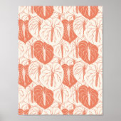 ART PAPER Download - Anthurium naadloos patroon Poster (Voorkant)