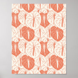 ART PAPER Download - Anthurium naadloos patroon Poster