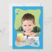 Art Party 6th Birthday Invitation Boy Kaart (Achterkant)