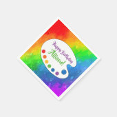 Art Party | Aangepast verf Servet (Hoek)