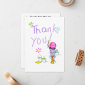 Art Party bedankt je notitie Notitiekaartje (Voorkant / Achterkant in situ)