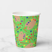 Art Party Birthday Papieren Bekers (Achterkant)