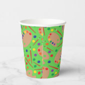Art Party Birthday Papieren Bekers (Rechts)