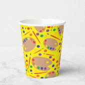 Art Party Birthday Papieren Bekers (Links)