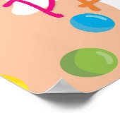 Art Party Colorful Paint Birthday Welkom Poster (Hoek)