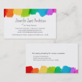 Art party events planning visitekaartjes (Voorkant / Achterkant)