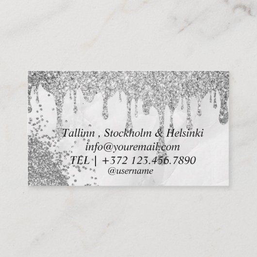 Art party events planning visitekaartjes (Achterkant)