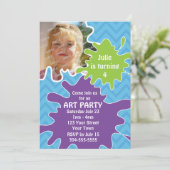 Art Party Kaart (Staand voorkant)