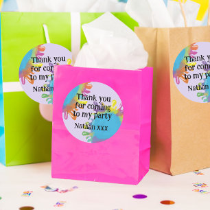 Art party kinder voorkeur verpakking ronde sticker