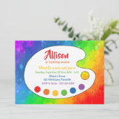 Art Party | Paint Party Kaart (Staand voorkant)