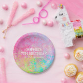 Art Party Paint Splatter Regenboog Kinder Papieren Bordje (Feest)