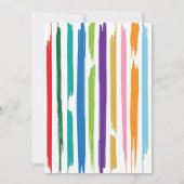 Art Party Painting Paint Verjaardag Uitnodigen Kaart (Achterkant)