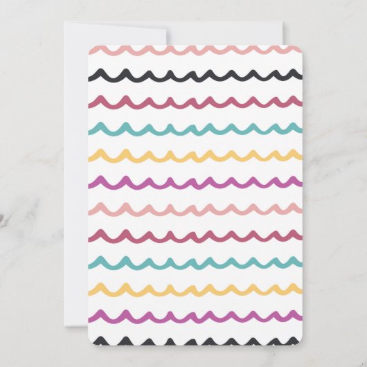 Art Party Schilderen Craft Party voor meisjes Invi Kaart (Achterkant)