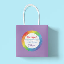 Art Party Sticker Favors | Verf-partij