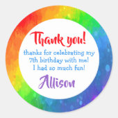 Art Party Sticker Favors | Verf-partij (Voorkant)