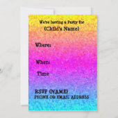 Art Party-uitnodiging Kaart (Achterkant)