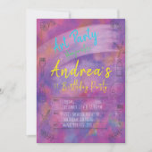 Art Party uitnodiging - Verjaardagsfeest (Voorkant)