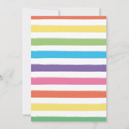 Art Party - uitnodiging voor verjaardagsfeestje (Achterkant)