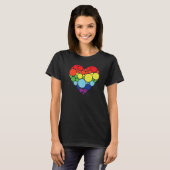 Art Pattern Heart Colorful September International T-shirt (Voorkant volledig)