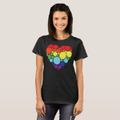 Art Pattern Heart Colorful September International T-shirt (Voorkant volledig)