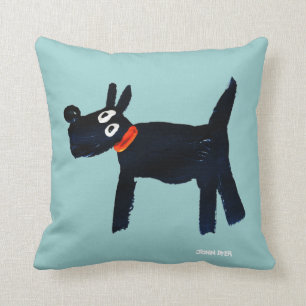 Art Pillow: John Dyer Scotty Dog Kussen