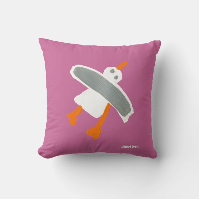 Art Pillow: John Dyer Seagull Kussen (Voorkant)