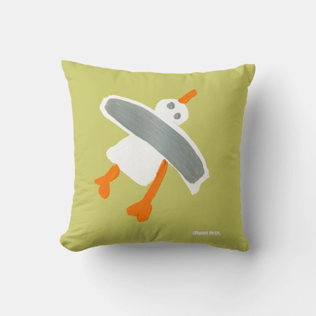 Art Pillow: John Dyer Seagull Kussen (Voorkant)