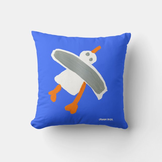 Art Pillow: John Dyer Seagull Kussen (Voorkant)