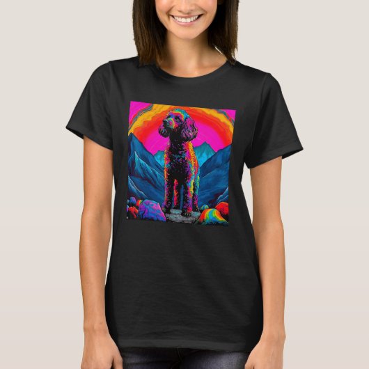 Art Poodle Dog T-shirt (Voorkant)