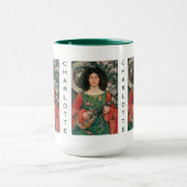 Art Portret aangepaste monogram-mokken Mok (Midden)