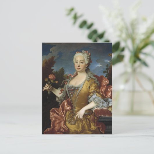 Art Portret briefkaart (Staand voorkant)