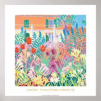 Art Poster: A Corner of Paradise, La Mortola, Ital Poster