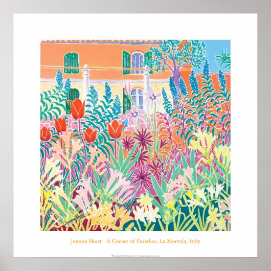 Art Poster: A Corner of Paradise, La Mortola, Ital Poster (Voorkant)