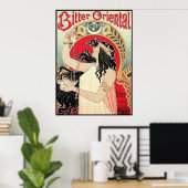 Art Poster: Art Nouveau - Bitter Oriental Poster (Thuiskantoor)
