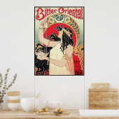 Art Poster: Art Nouveau - Bitter Oriental Poster (Keuken)