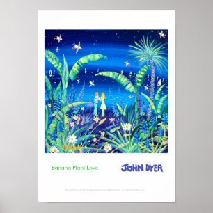 Art Poster: Banana Plant Love van John Dyer Poster