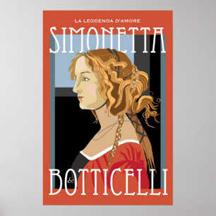 Art Poster: Botticelli Simonetta Vespuci: 16 x 24 Poster