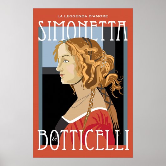 Art Poster: Botticelli Simonetta Vespuci: 16x24 Poster (Voorkant)