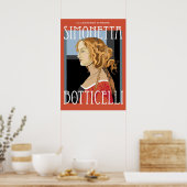 Art Poster: Botticelli Simonetta Vespuci: 20x28 Poster (Keuken)