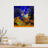 Art Poster Celebration Showgirl in Blue (Keuken)