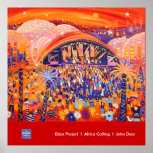 Art Poster: Eden Project LIVE 8 van John Dyer Poster