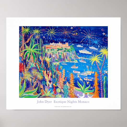 Art Poster: "Exotique Nights, Monaco" Poster (Voorkant)