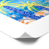 Art Poster: Franse kus, Nice. Door John Dyer Poster (Hoek)